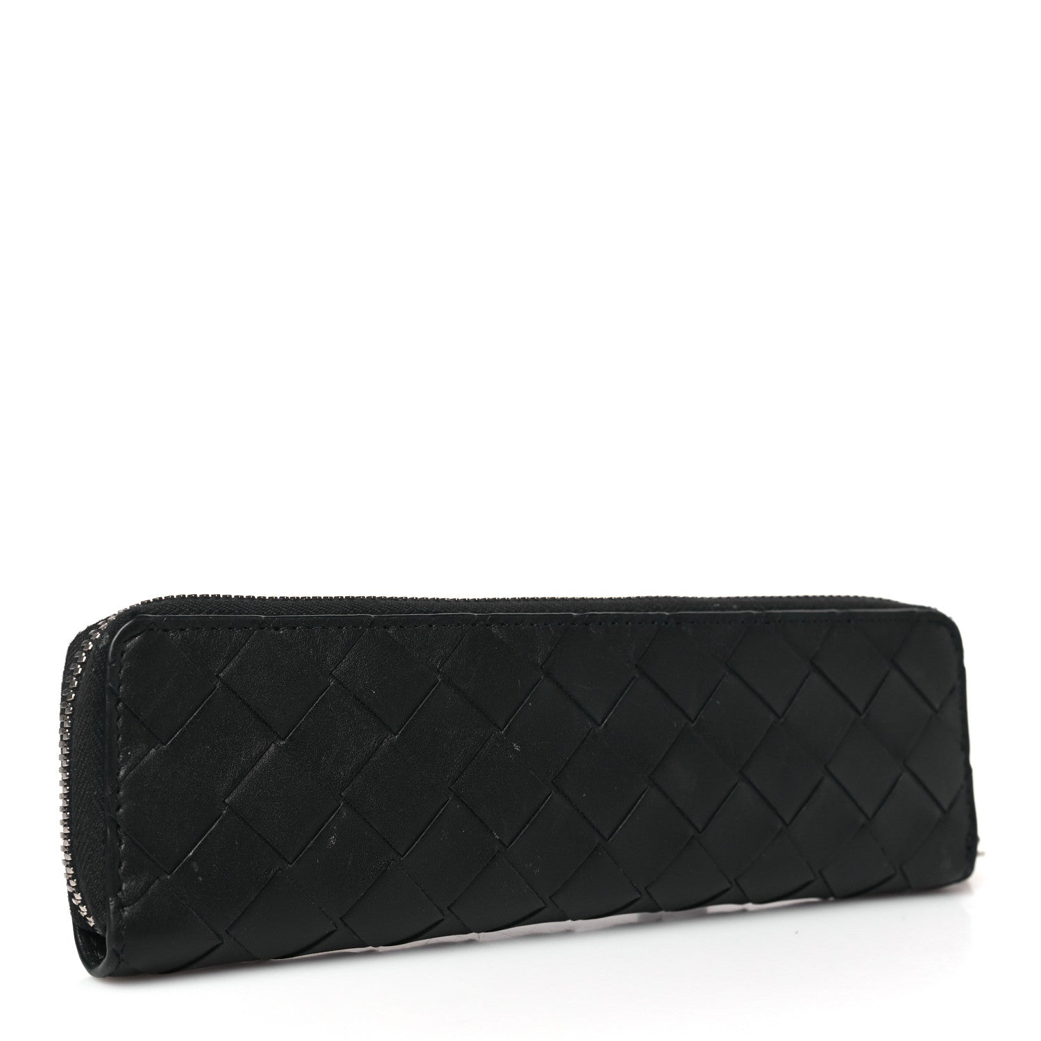 Bottega Veneta Nappa Intrecciato Long Zip Pouch Black 3 of 6