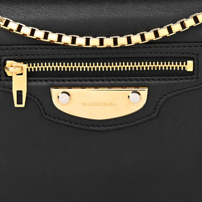 Balenciaga Veau Amp Plate Gold Chain Wallet Black 9 of 14