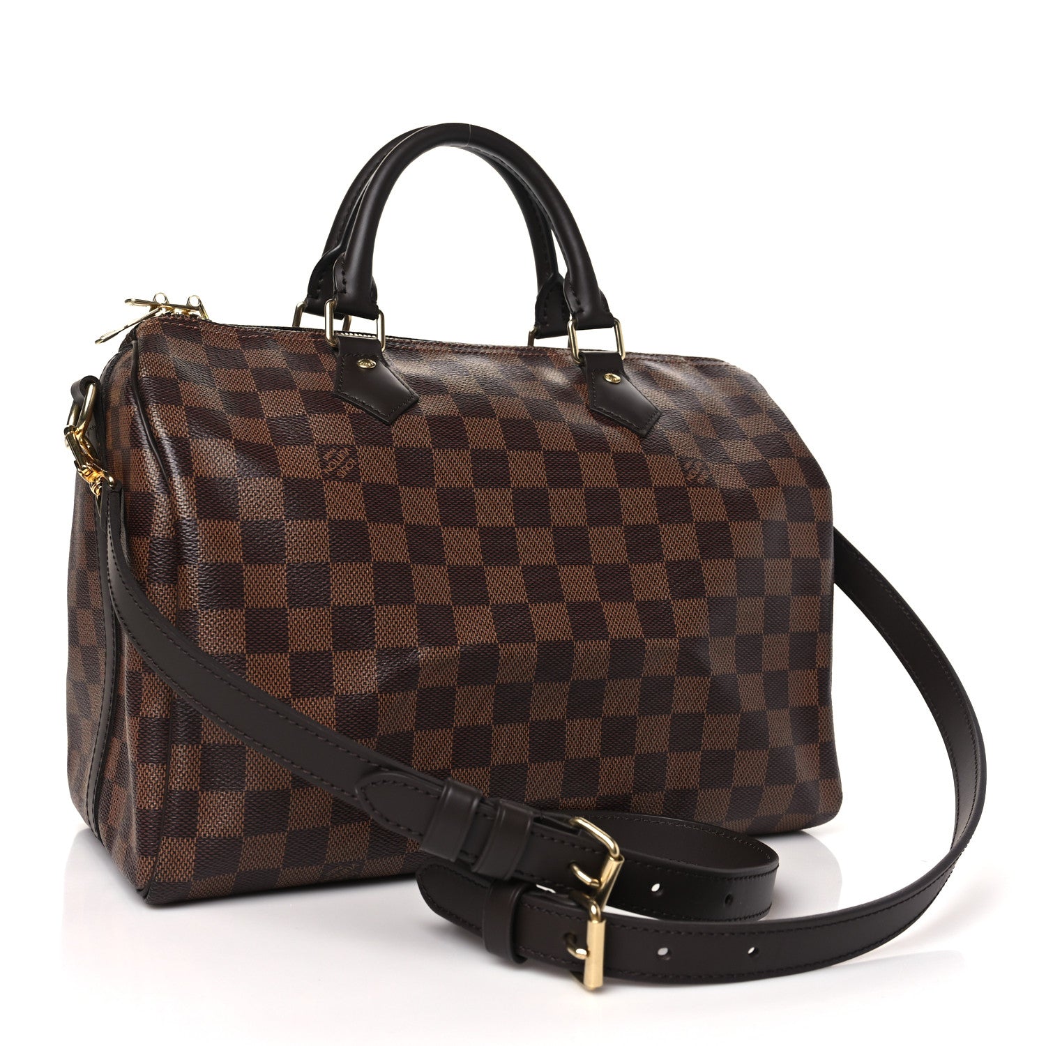 Louis Vuitton Damier Ebene Speedy Bandouliere 30 3 of 10