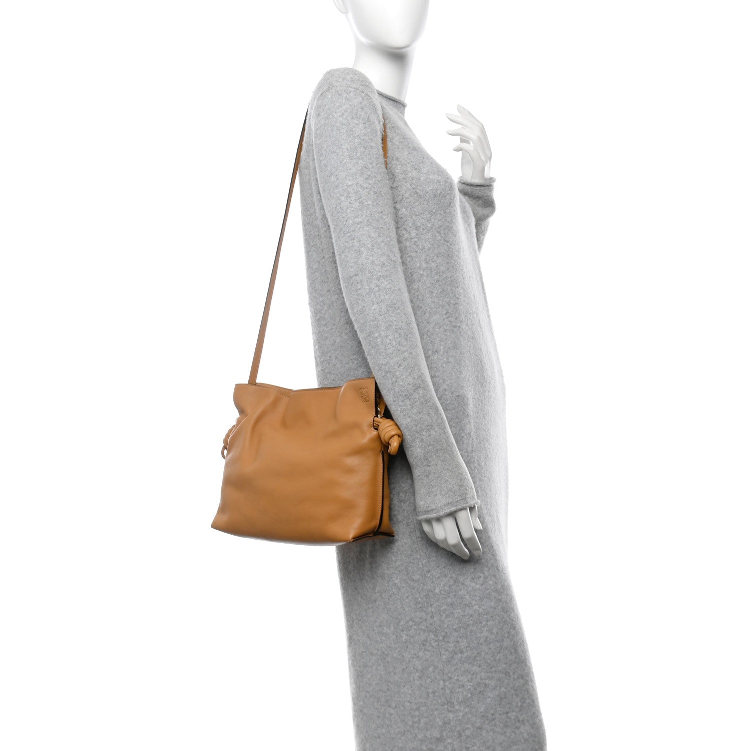 Loewe Nappa Medium Flamenco Knot Bag Warm Desert 2 of 11