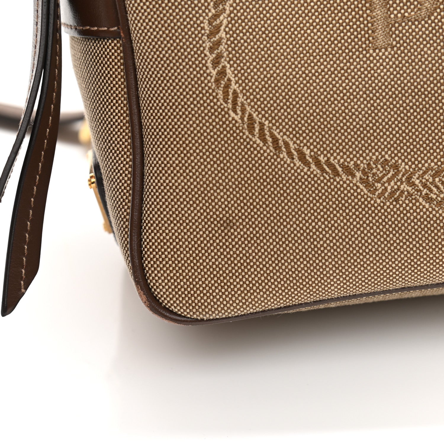 Prada Jacquard Logo Camera Bag Corda Bruciato 14 of 15