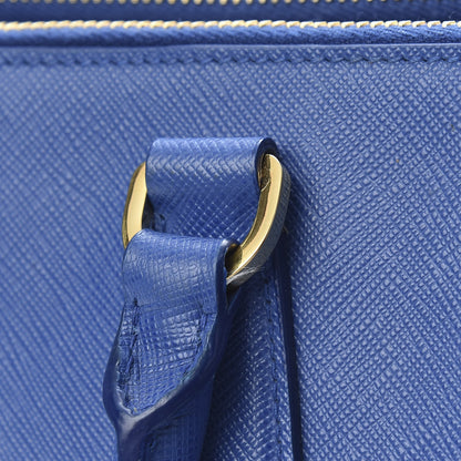 Prada Saffiano Medium Galleria Double Zip Tote Azzurro 15 of 16