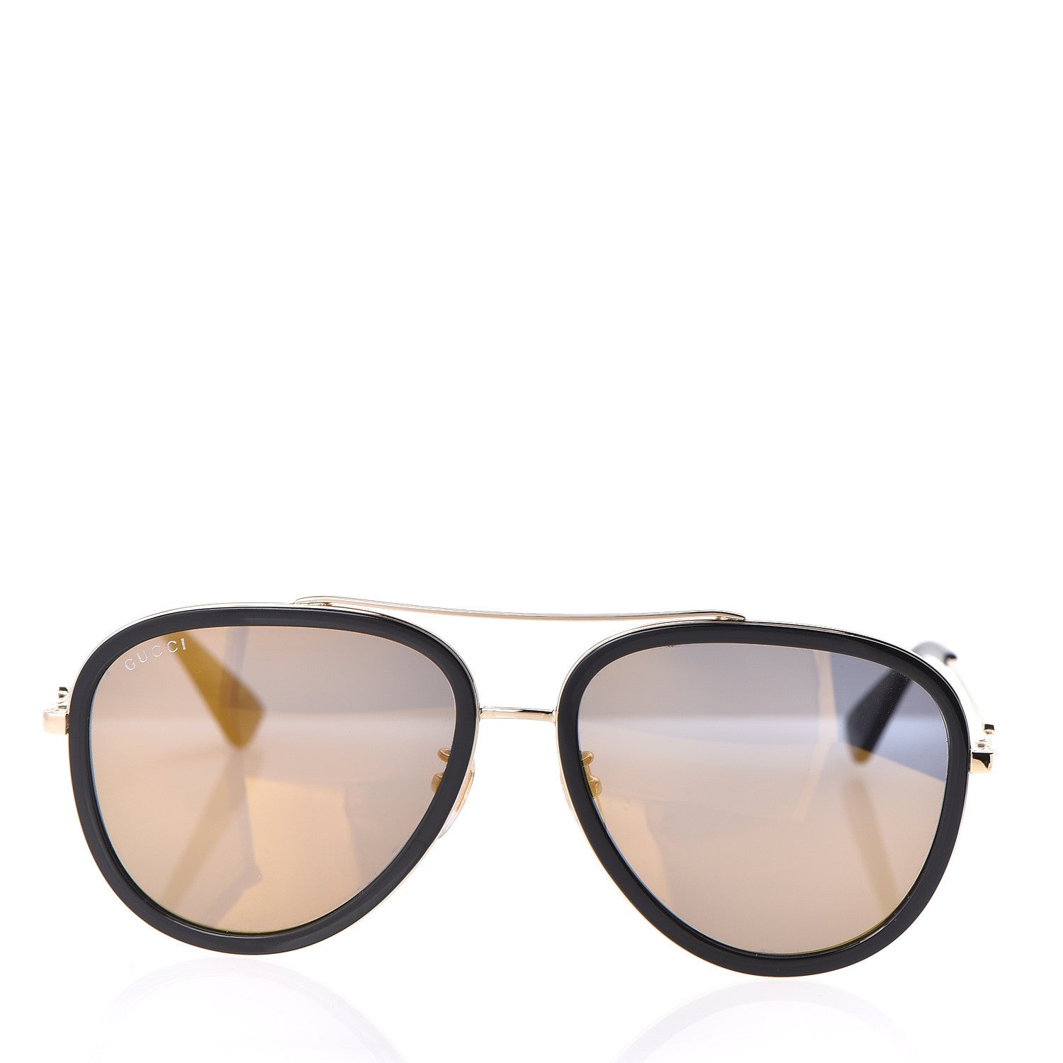Gucci Aviator Sunglasses GG0062S Black Gold 2 of 7