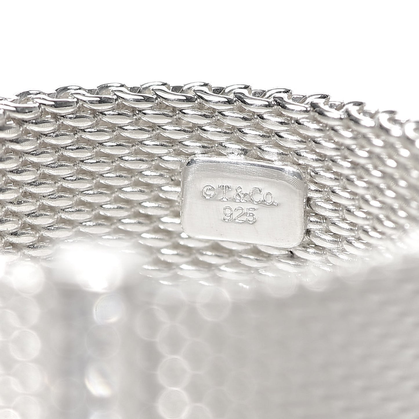 Sterling Silver Diamond Mesh Somerset Ring 53 6.25
