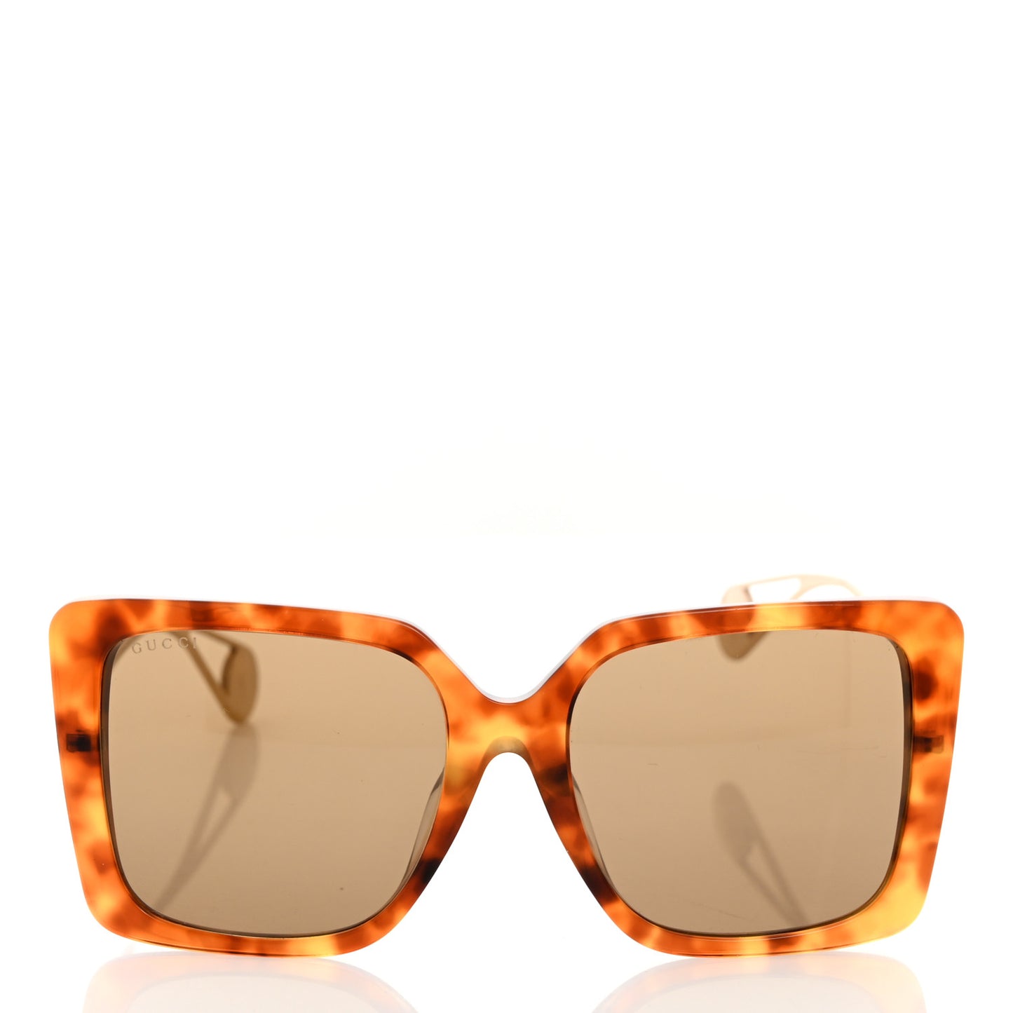 Acetate Oversize Square Frame GG0435S Sunglasses Havana
