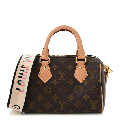 Louis Vuitton Monogram Speedy Bandouliere 20 Black 1 of 12