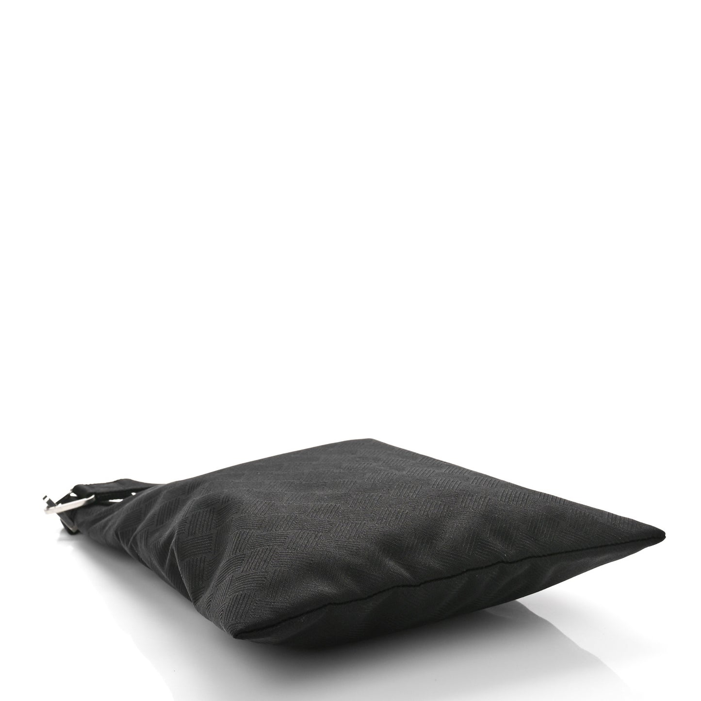 Nylon Jacquard Wristlet Pouch Black