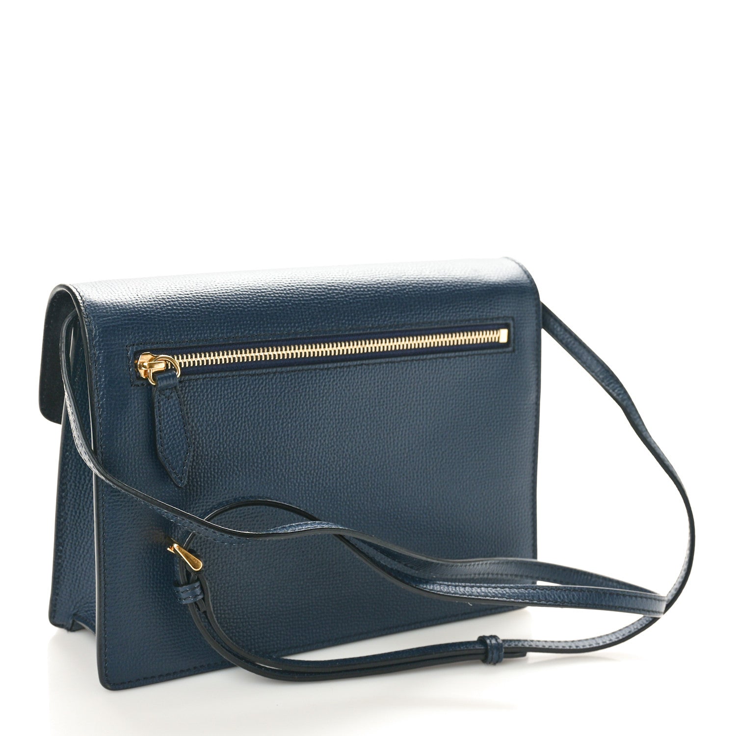 Burberry Derby Calfskin House Check Small Macken Crossbody Bag Ink Blue 2 of 11