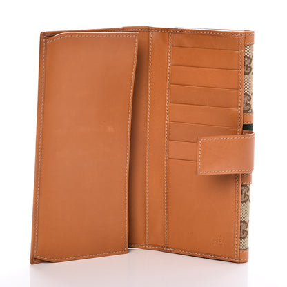 Gucci Monogram Vintage Web Continental Wallet Tobacco 5 of 8