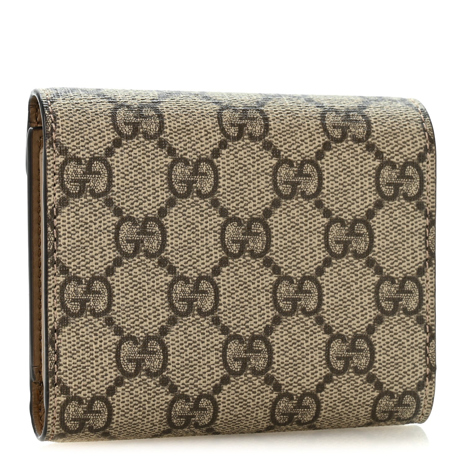 Gucci GG Supreme Monogram Dionysus Card Case Wallet Beige Taupe 3 of 8