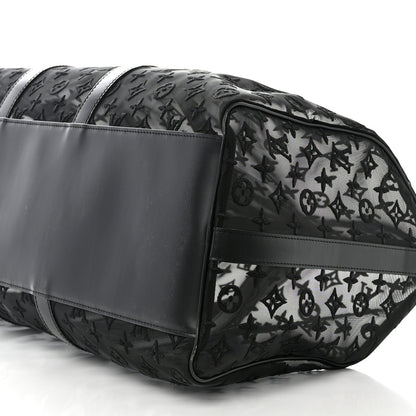 Louis Vuitton Monogram See Through Keepall Bandouliere 50 Black 10 of 10