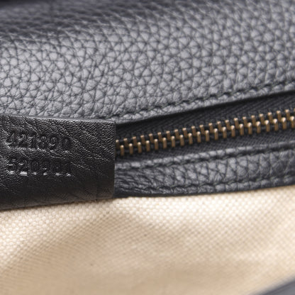 Gucci Calfskin Small GG Marmont Top Handle Bag Black 7 of 13