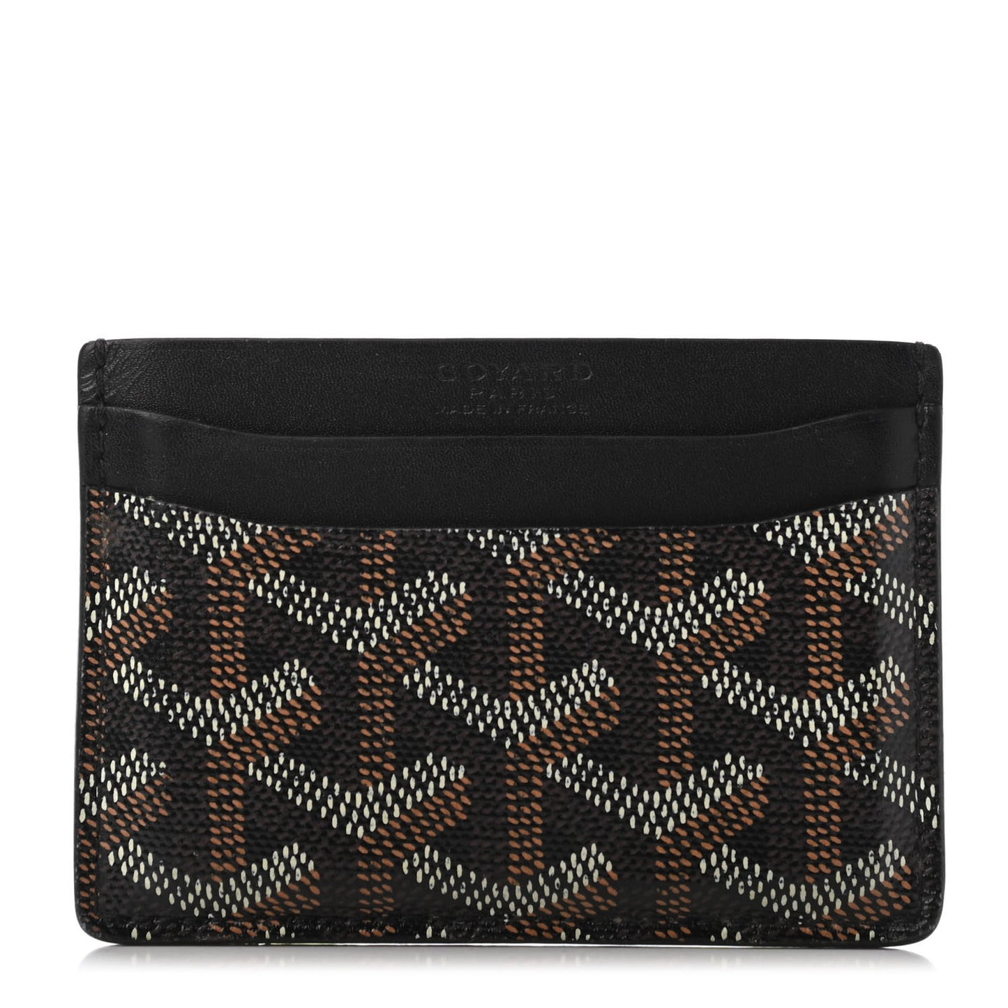Goyardine Saint Sulpice Card Holder Black