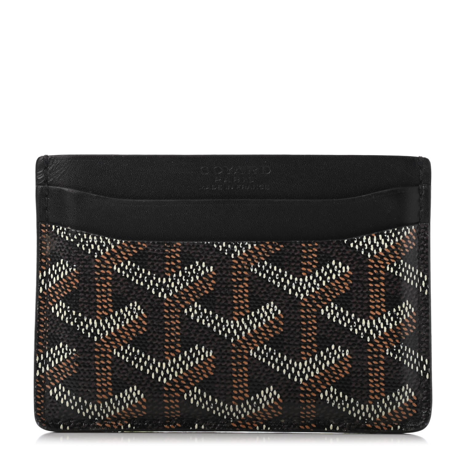 Goyard Goyardine Saint Sulpice Card Holder Black 1 of 4