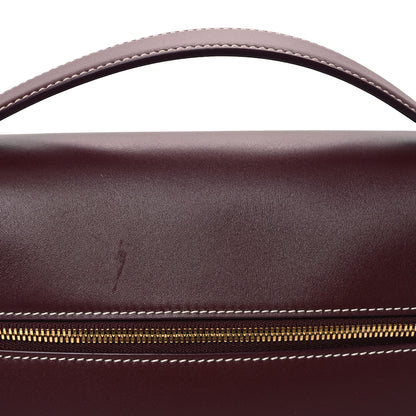 Loro Piana Saddle Calfskin Extra Bag L27 Azuki Beans 7 of 10