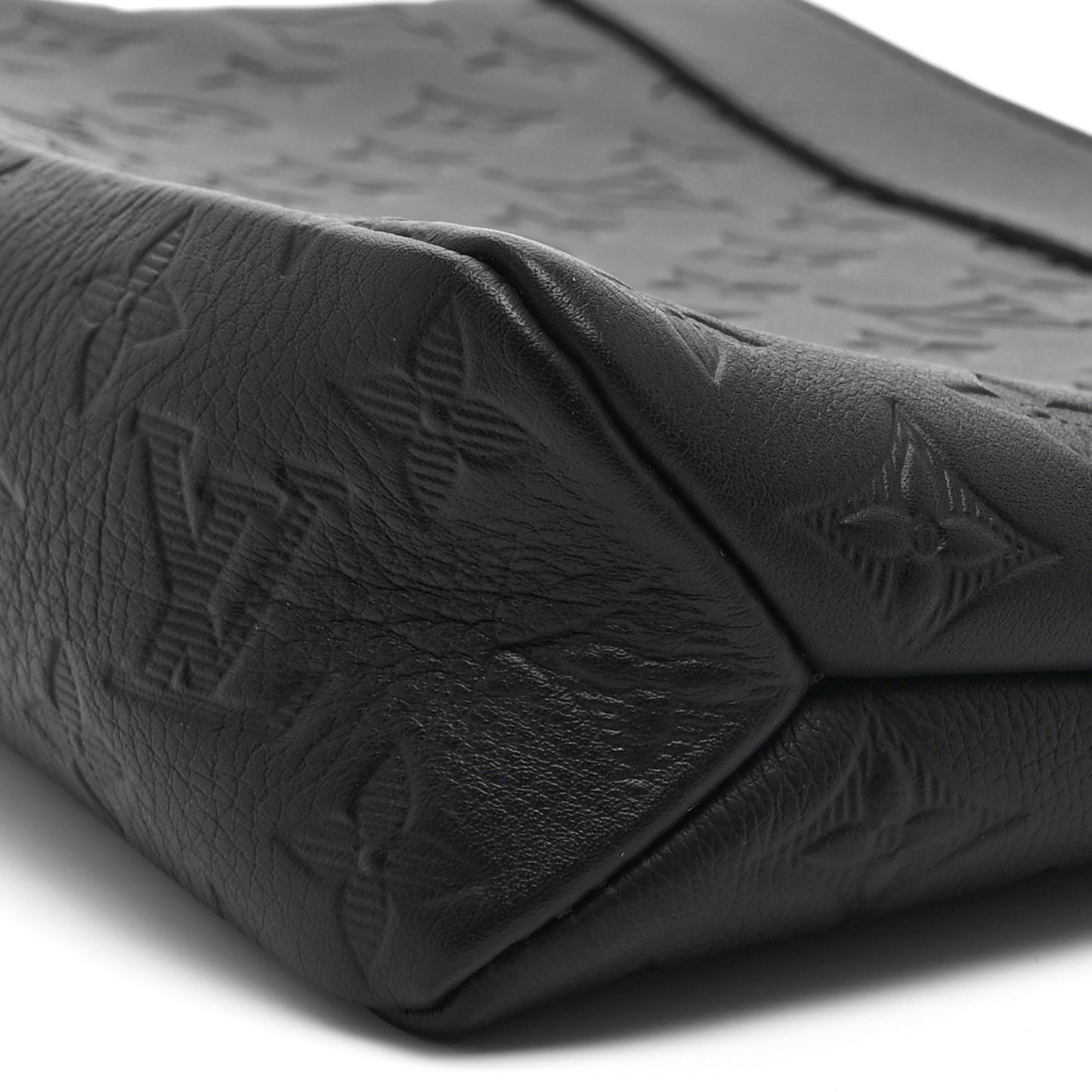 Shadow Calfskin Monogram Pochette Voyage Souple Black