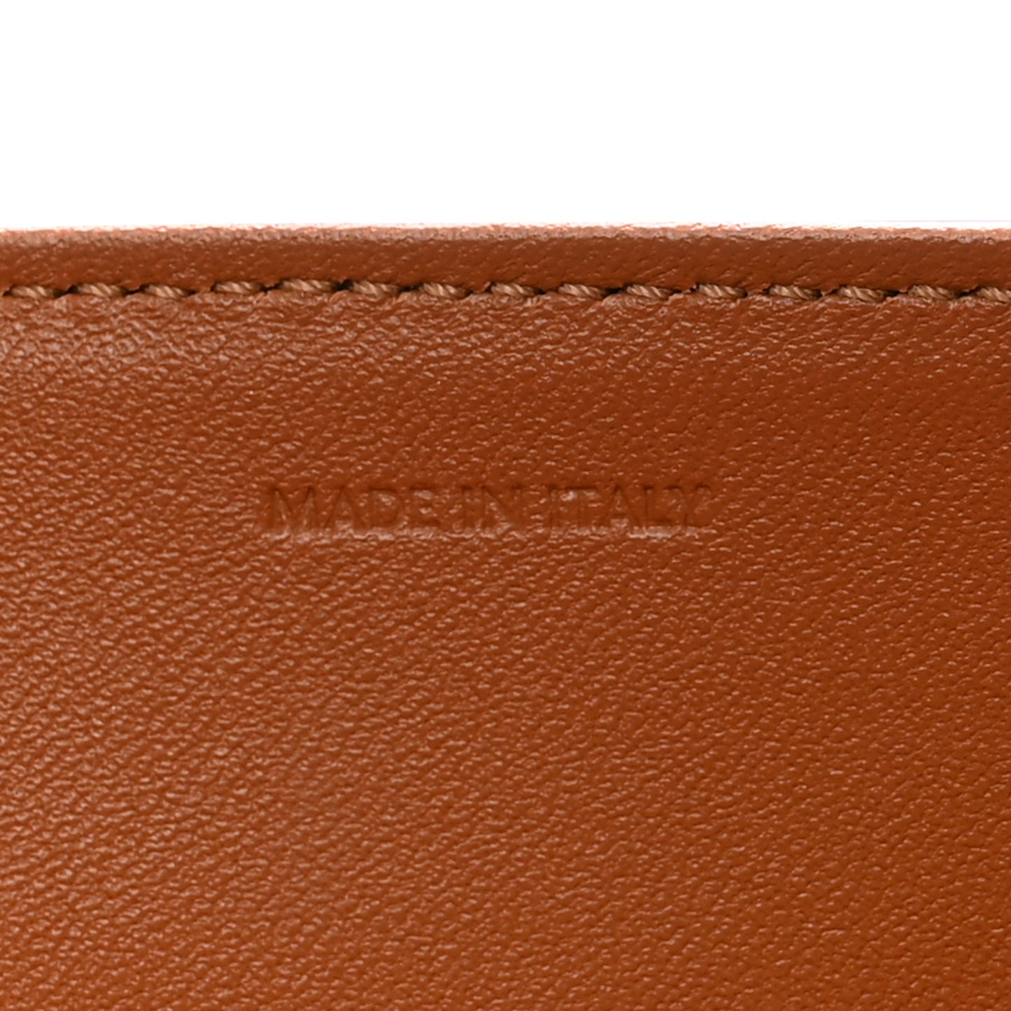 Textile Calfskin Classique Triomphe Bag Natural Tan