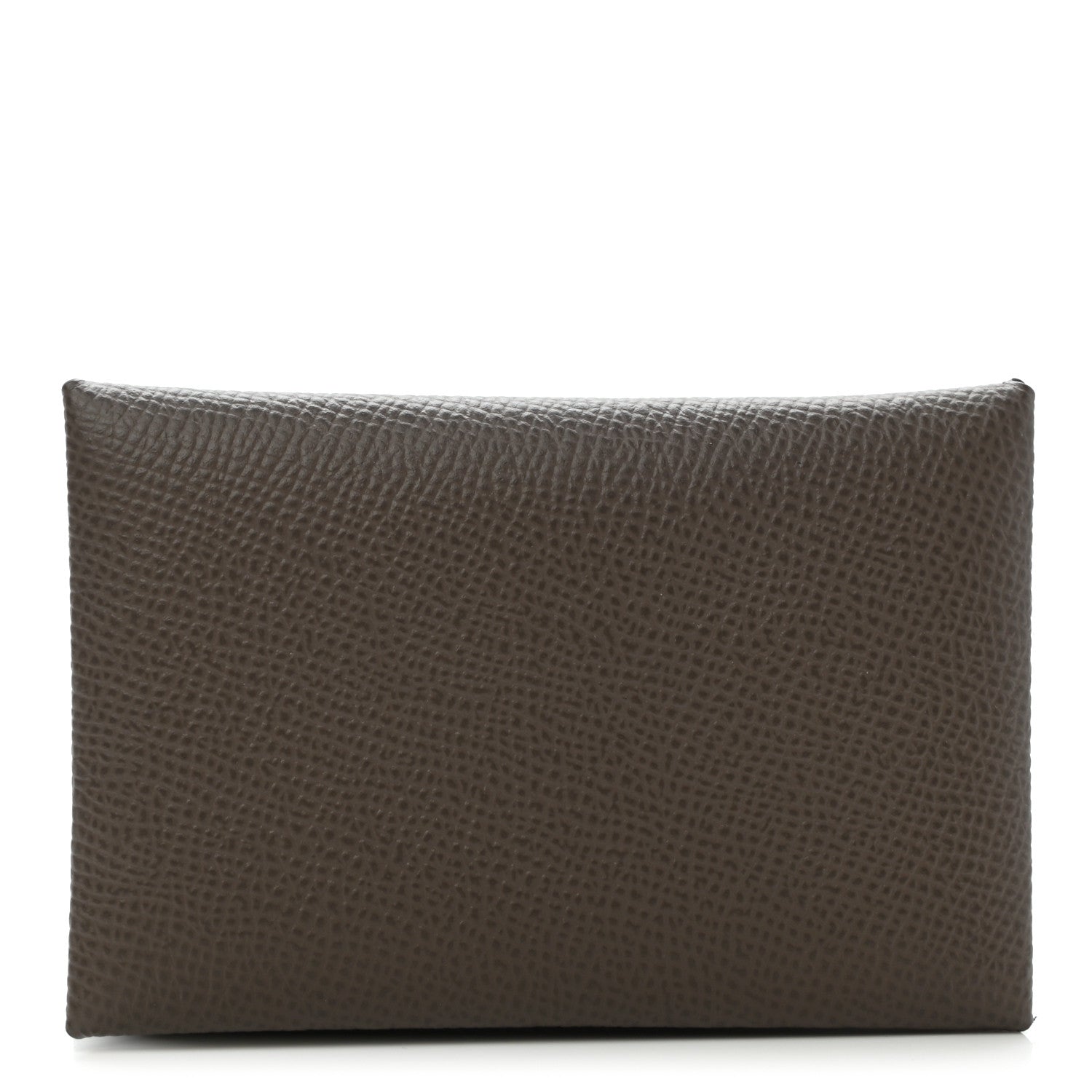 Hermes Epsom Horseshoe Calvi Card Case Etain Jaune Ambre 1 of 8