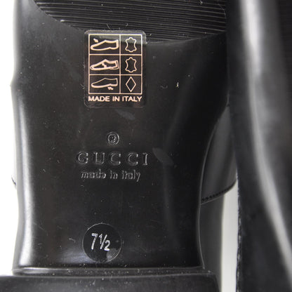 Gucci Mens Leather Loafers 10 Black 6 of 8