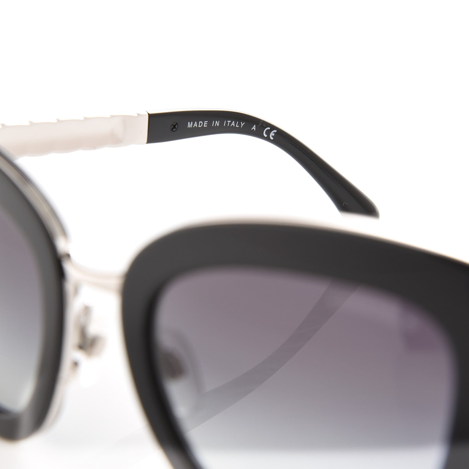 Chanel Cat Eye Quilted Sunglasses 5368 Black 6 of 8