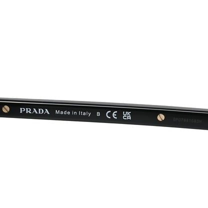 Prada Acetate Iconic Metal Plaque Sunglasses SPR B15 Black 5 of 7