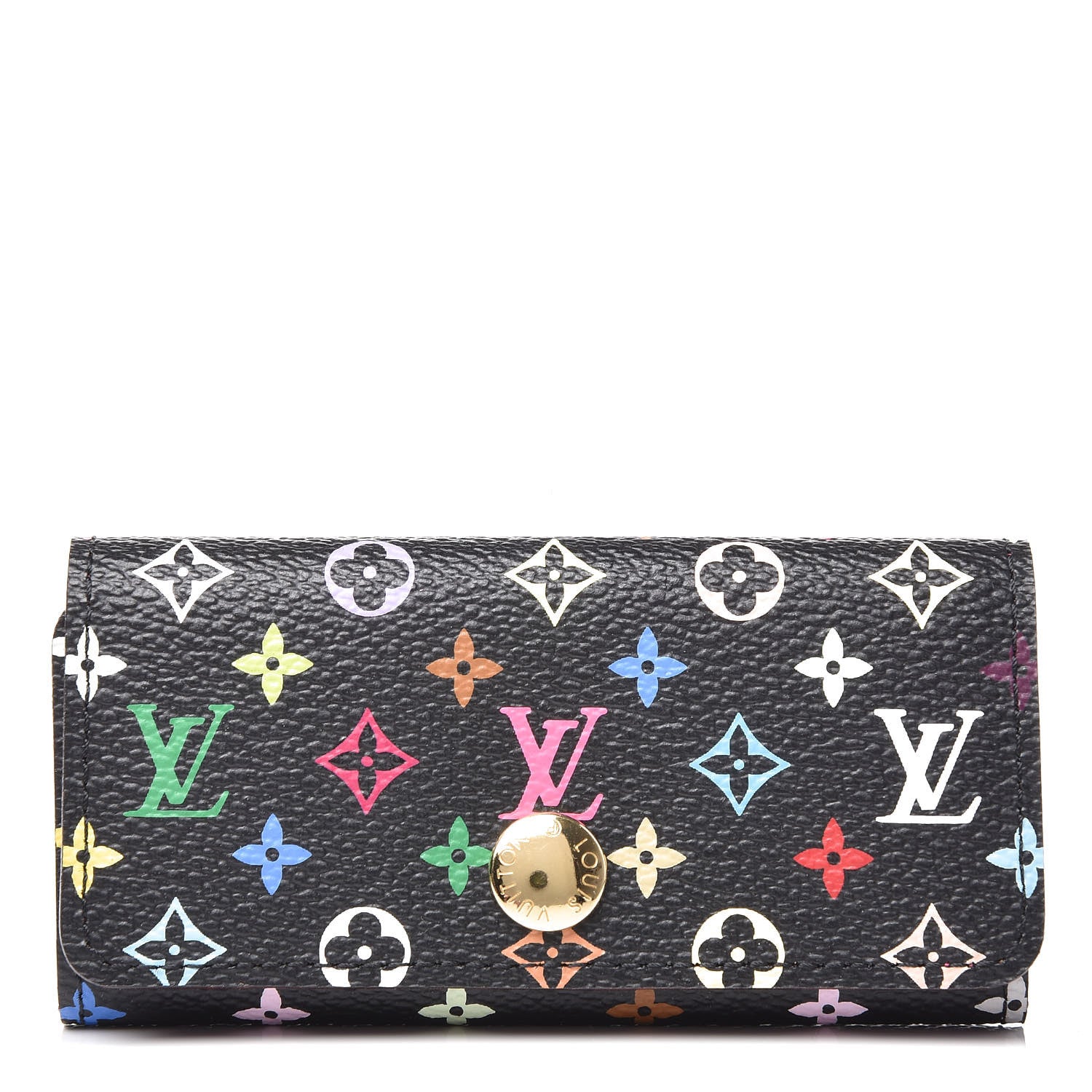 Louis Vuitton Monogram Multicolor Multicles 4 Key Holder Black Grenade 1 of 8
