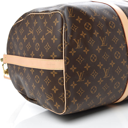 Louis Vuitton Monogram Keepall Bandouliere 55 9 of 10