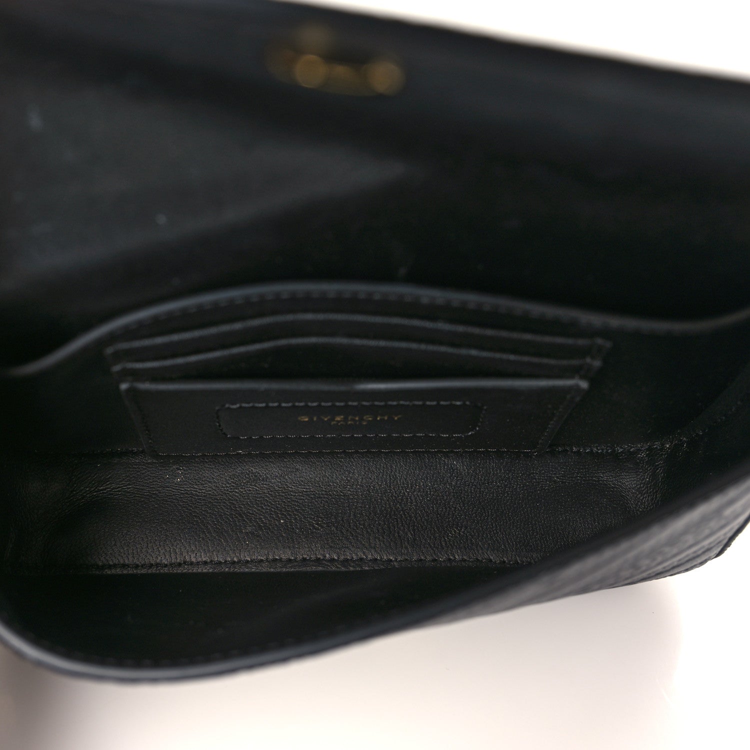 Givenchy Calfskin Embossed Logo Bond Chain Camera Bag Black 5 of 9