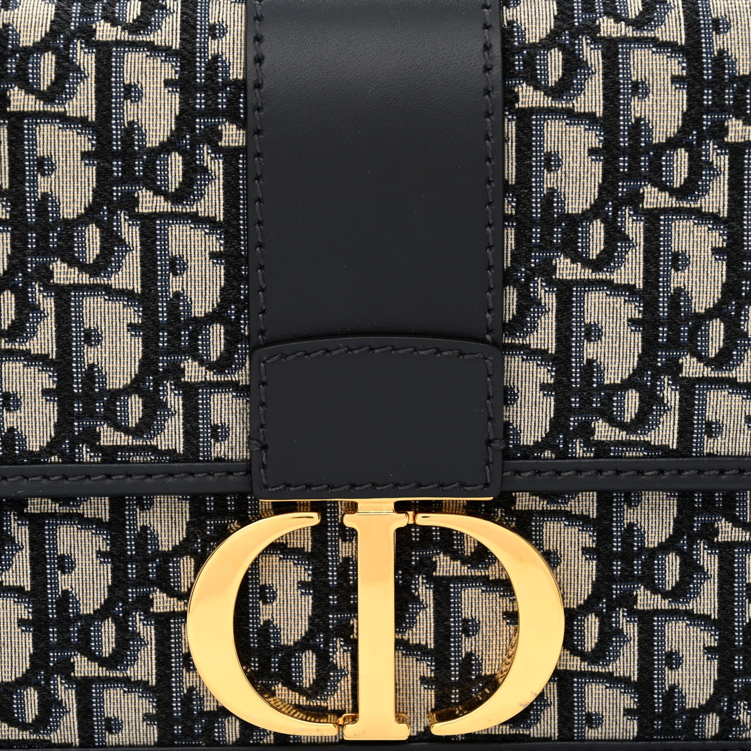 Christian Dior Oblique 30 Montaigne Flap Bag Blue 8 of 11