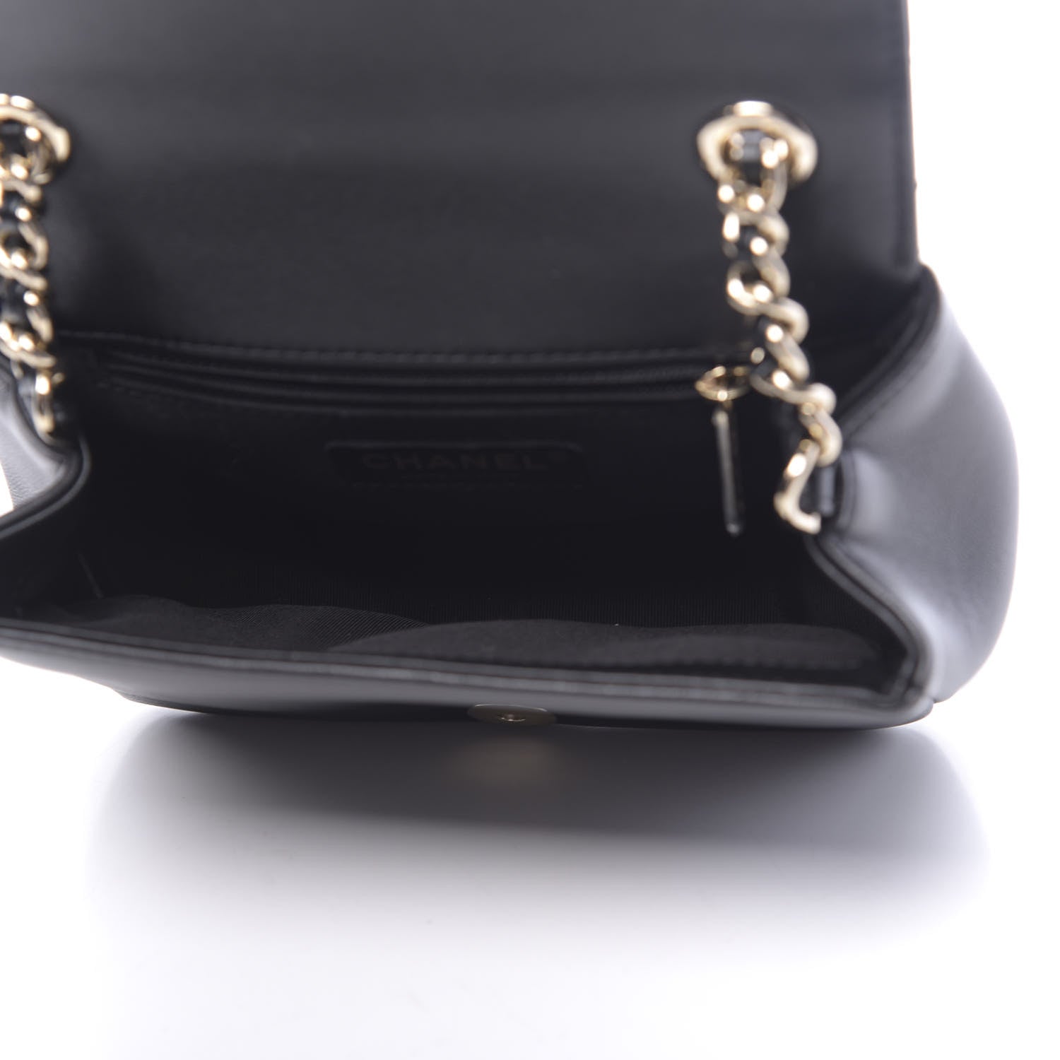 Chanel Lambskin Quilted Studded CC Flap Black 5 of 11