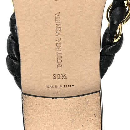 Bottega Veneta Nappa Chain Dot Flat Sandals 39.5 Black 7 of 9
