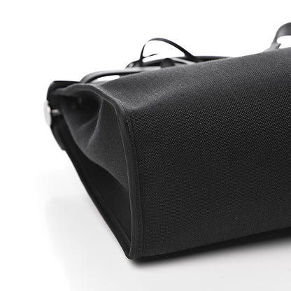 Hermes Military Toile Vache Hunter Herbag Zip PM 31 Black 10 of 13