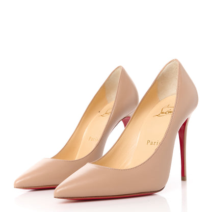 Christian Louboutin Nappa Kate 100 Pumps 35 Nude 3 of 9