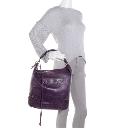 Balenciaga Agneau Day Hobo Raisin 2 of 11