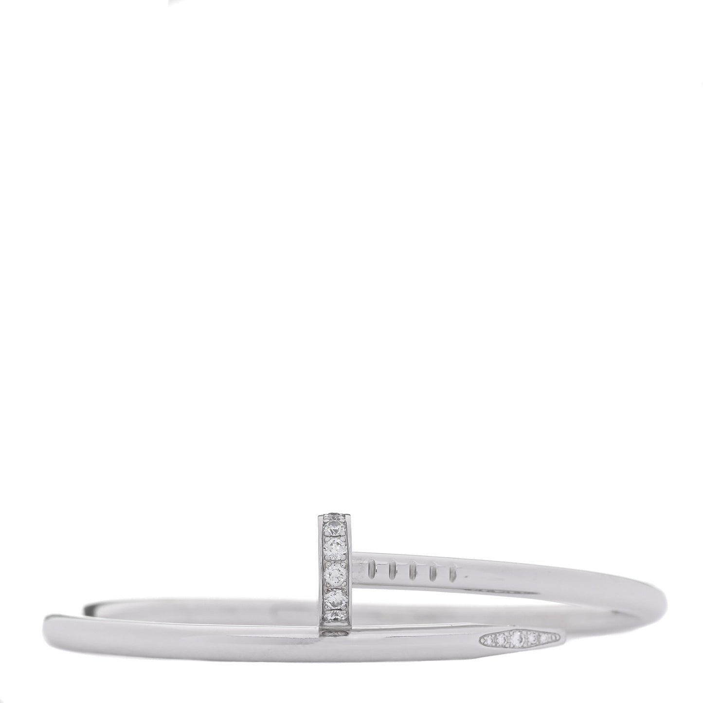 18K White Gold Diamond Juste Un Clou Bracelet 16