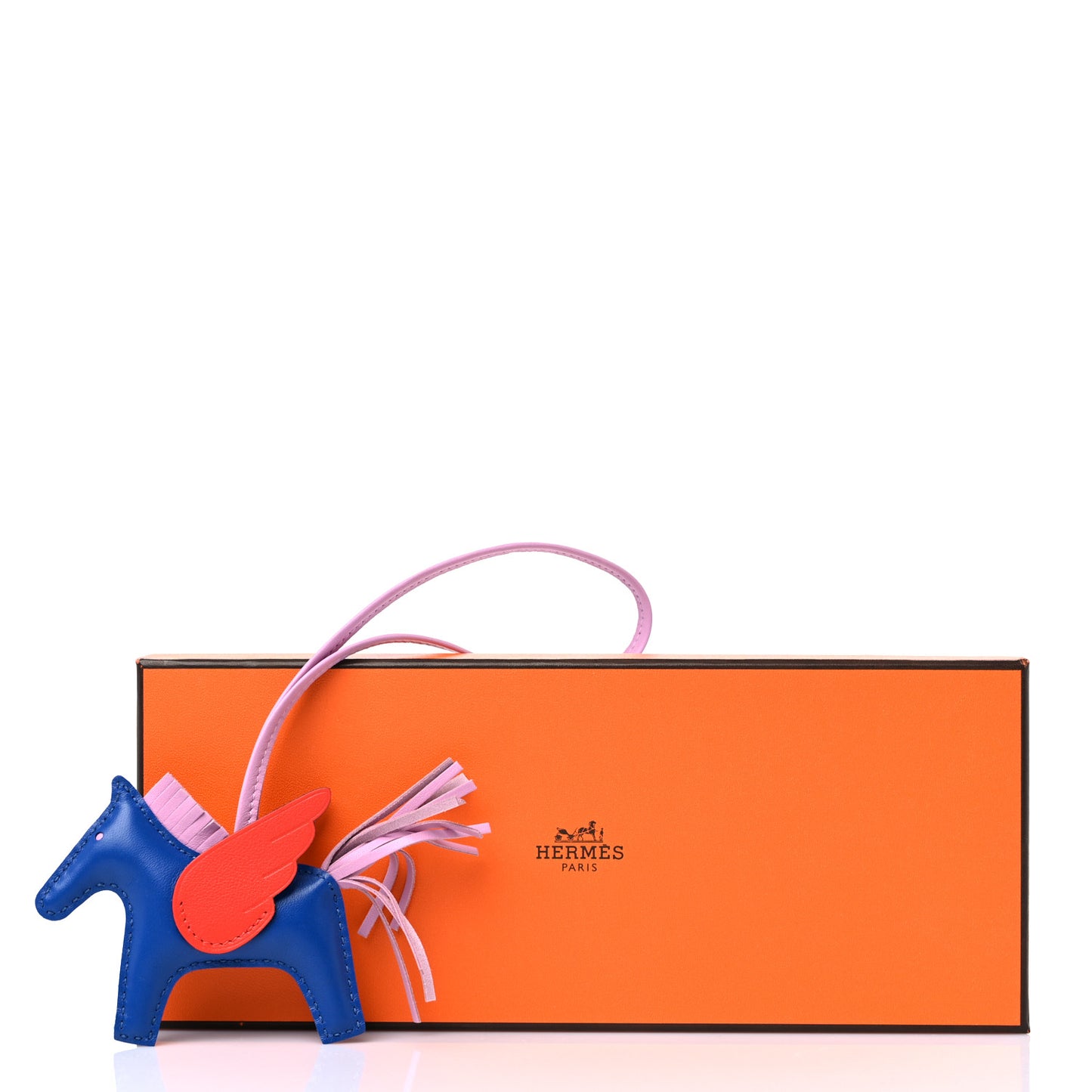 Milo Lambskin Grigri Rodeo Pegase Horse Bag Charm PM Bleu France Mauve Sylvestre Capucine