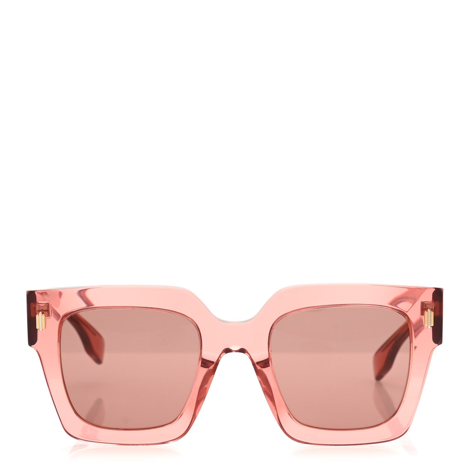 Fendi Acetate Fendi Square Sunglasses FE40100I Pink Silver 2 of 8