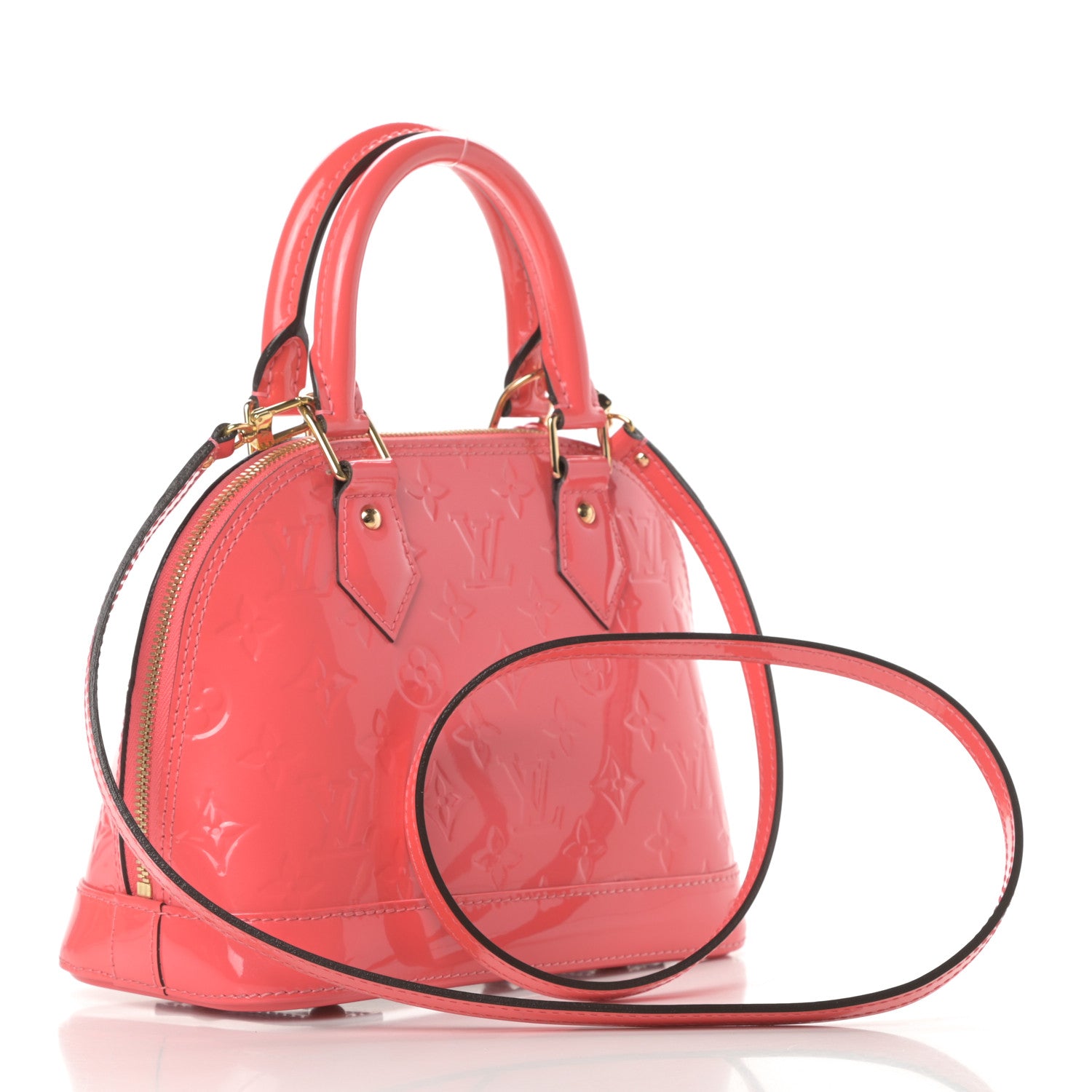 Louis Vuitton Vernis Alma BB Rose Litchi 3 of 10