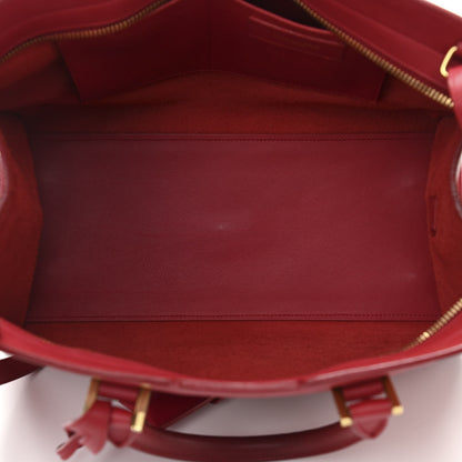 Saint Laurent Smooth Calfskin Medium Y Ligne Cabas Red 5 of 11