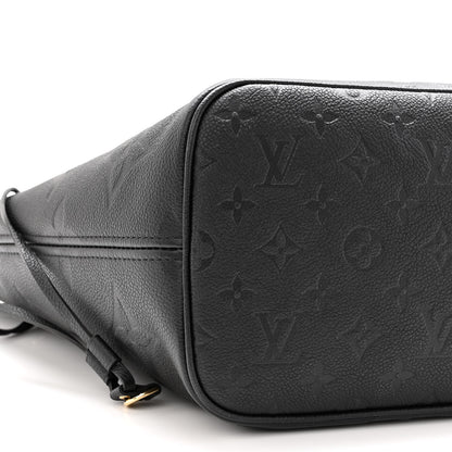 Louis Vuitton Empreinte Monogram Giant Neverfull MM Black 9 of 10