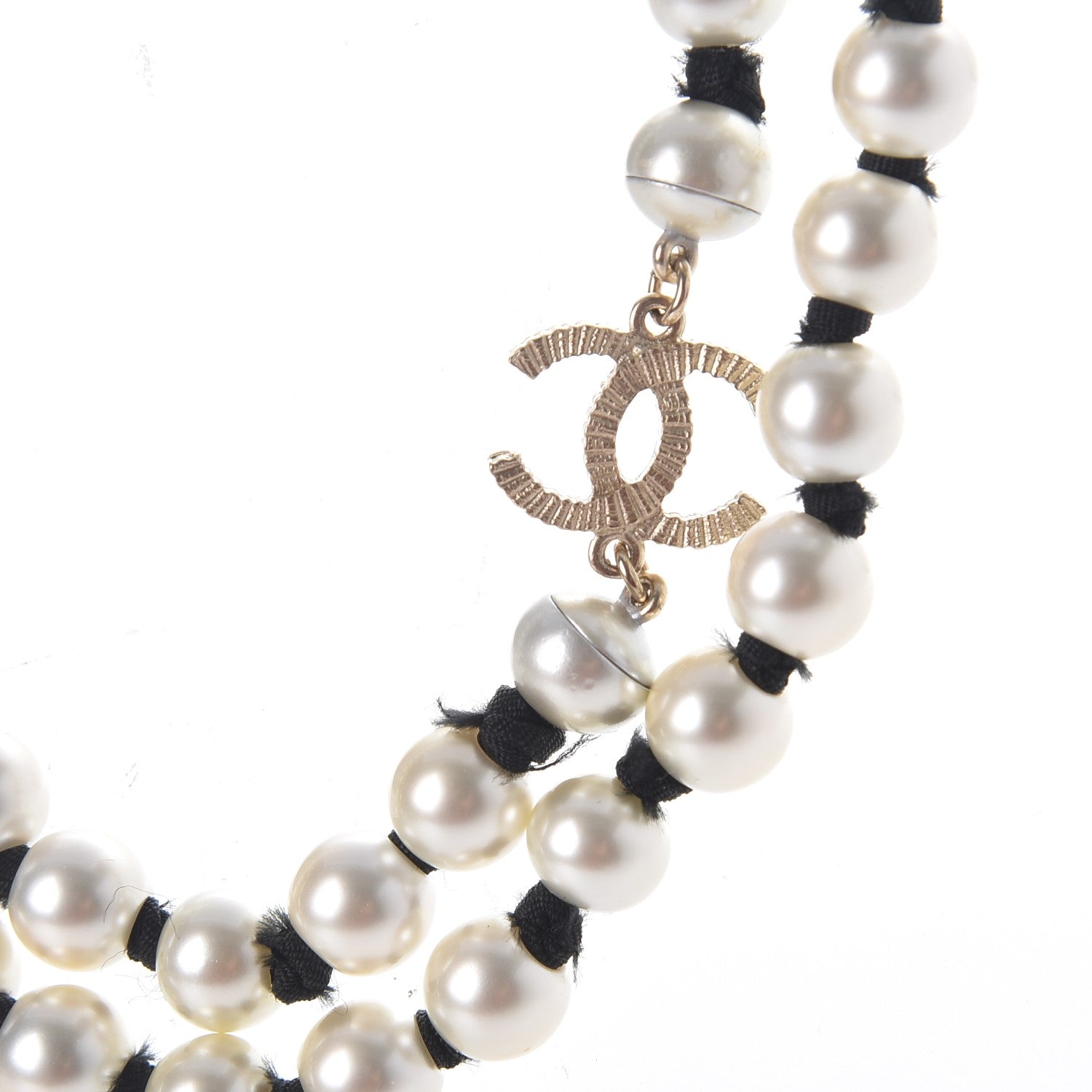 Chanel Pearl CC Long Necklace Gold 4 of 8