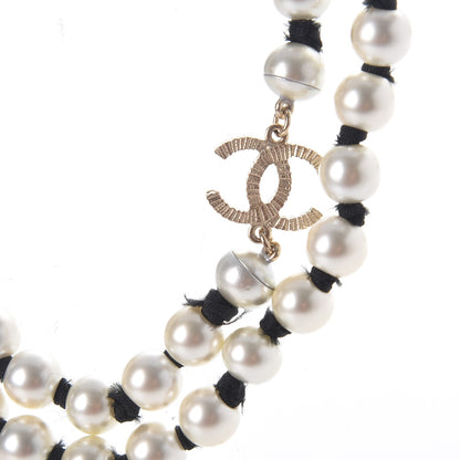 Chanel Pearl CC Long Necklace Gold 4 of 8