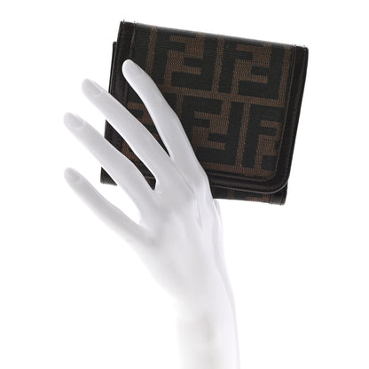 Fendi Zucca Compact Wallet Tobacco 2 of 9