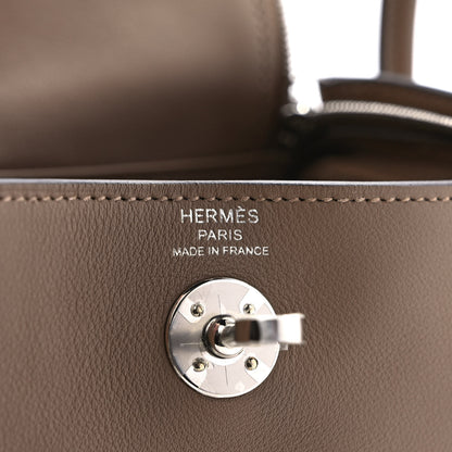 Hermes Swift Mini Lindy 20 Beige De Weimar 5 of 7