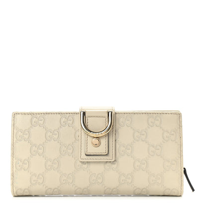 Gucci Guccissima Abbey Continental Wallet Off White 1 of 9