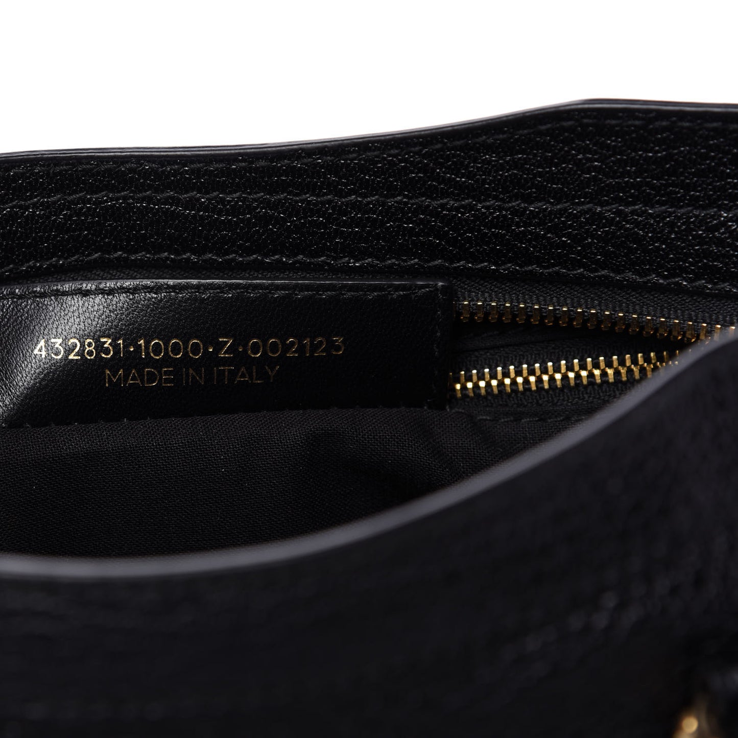 Chevre Gold Metallic Edge Hardware S City Black