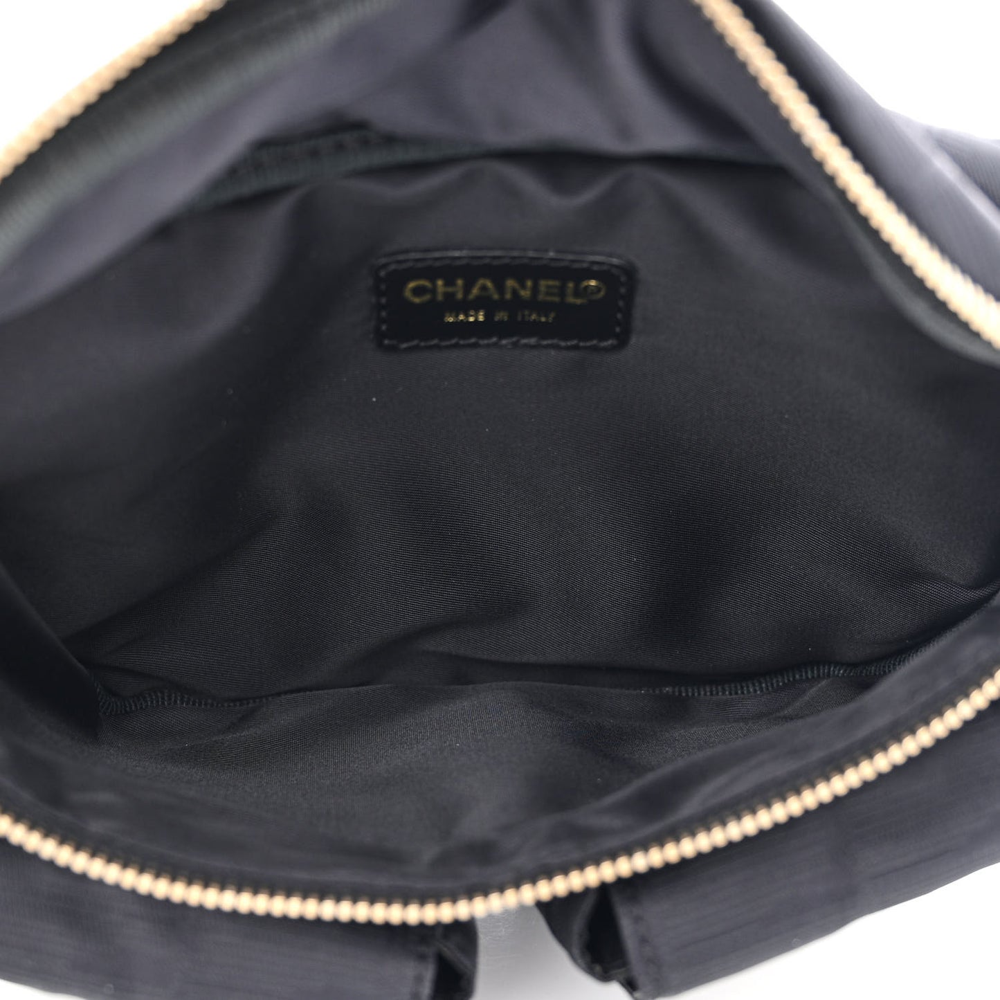 Nylon Travel Belt Bag Black