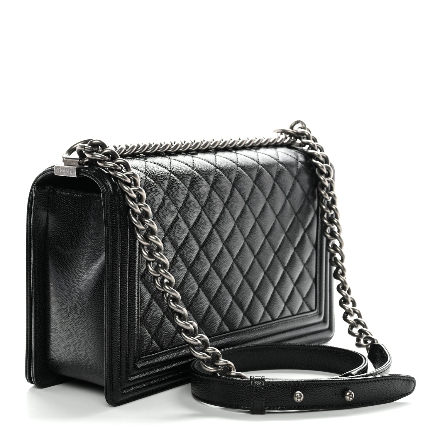 Chanel Caviar Quilted New Medium Boy Flap Black 3 of 12