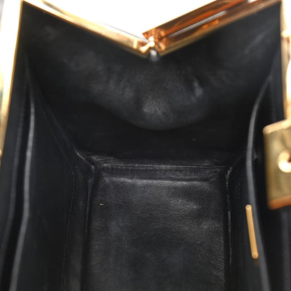 Prada Saffiano City Calfskin Light Frame Bag Black 11 of 14