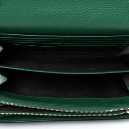 Gucci Calfskin Mini Dionysus Chain Wallet Emerald 6 of 9